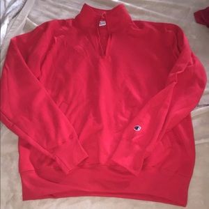 Red Champion Half Zip Men’s